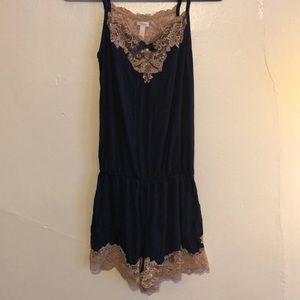 Blue pajama romper